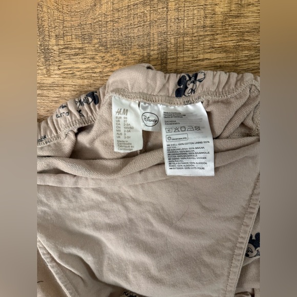 H&M Disney Beige Mickey Mouse Kids Overalls-Size 3T - Picture 8 of 8